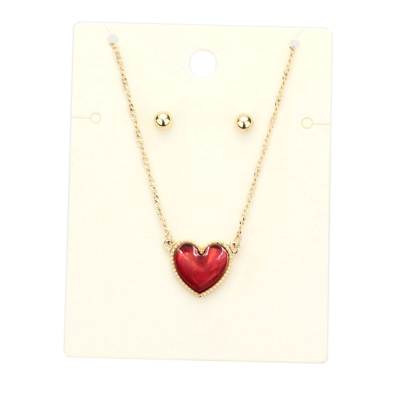Red Heart Pendant Necklace, Get ready with these Heart Pendant Necklace, put on a pop of color to complete your ensemble. Perfect for adding just the right amount of shimmer & shine and a touch of class to special events. Perfect Birthday Gift, Anniversary Gift, Mother's Day Gift, Valentine's Day Gift.