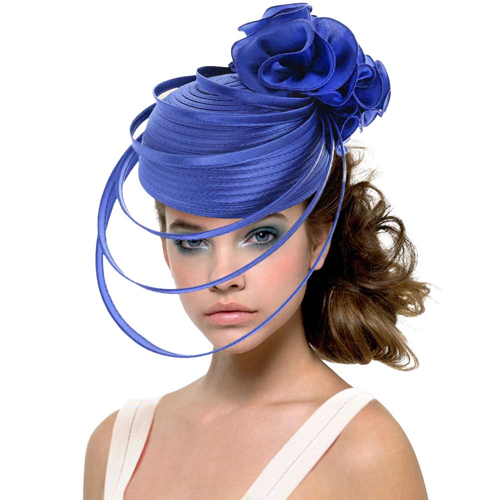 Royal Blue Fabric Pointed Elastic String Dressy Hat, is an elegant and high fashion accessory for your modern couture. Unique and elegant hats, family, friends, and guests are guaranteed to be astonished by this elastic string dressy hat. The fascinator hat with exquisite workmanship is soft, lightweight, skin-friendly, and very comfortable to wear. The trendy and stunning style adds a touch of ethereal fairytale sparkle to your, which makes you more charming in the crowd.