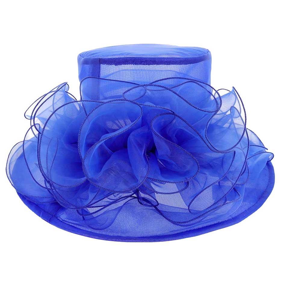 R;oyal Blue Flower Accented Dressy Hat, is an elegant and high-fashion accessory for your modern couture. Unique and elegant hats, family, friends, and guests are guaranteed to be astonished by this flower-dressy hat. The fascinator hat with exquisite workmanship is soft, lightweight, skin-friendly, and very comfortable to wear. The trendy and stunning style adds a touch of ethereal fairytale sparkle to your, which makes you more charming in the crowd.