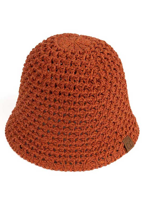 Rust C.C Solid Knit Bucket Hat, before running out the door into the cool air, you’ll want to reach for this toasty beanie to keep you incredibly warm. Accessorize the fun way with this solid knit bucket hat, it's the autumnal touch you need to finish your outfit in style. Awesome winter gift accessory! Perfect Gift Birthday, Christmas, Stocking Stuffer, Secret Santa, Holiday, Anniversary, Valentine's Day, Loved One.