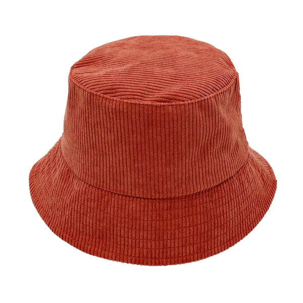 Rust Solid Corduroy Bucket Hat, show your trendy side with this floral corduroy bucket hat. Adds a great accent to your wardrobe, This elegant, timeless & classic Bucket Hat looks fashionable. Perfect for that bad hair day, or simply casual everyday wear; Accessorize the fun way with this solid Corduroy bucket hat. It's the autumnal touch you need to finish your outfit in style. Awesome winter gift accessory.