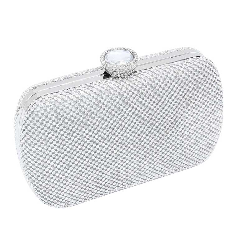 Silver Bling Rectangle Clutch Evening Crossbody Bag, is beautifully designed and fit for all occasions & places. Show your trendy side with this awesome clutch crossbody bag. Versatile enough for carrying straight through the week, perfectly lightweight to carry around all day on special occasions. Perfect for makeup, money, credit cards, keys or coins, and many more things.