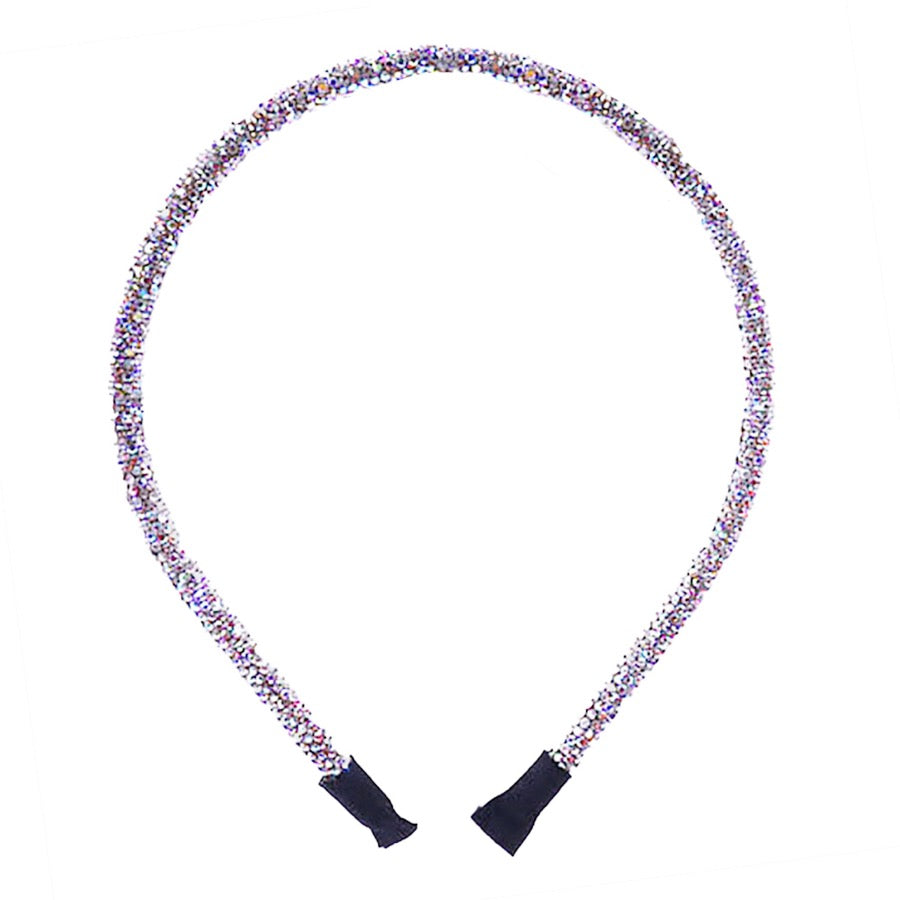 Silver Bling Stone Accented Giltzy Bead Padded Crystal Shimmer Hair Headband, soft, shiny headband makes you feel extra glamorous. Push your hair back, add a pop of color and shine to any plain outfit, Goes well with all outfits! Receive compliments, be the ultimate trendsetter. Perfect Birthday Gift, Mother's Day, Easter