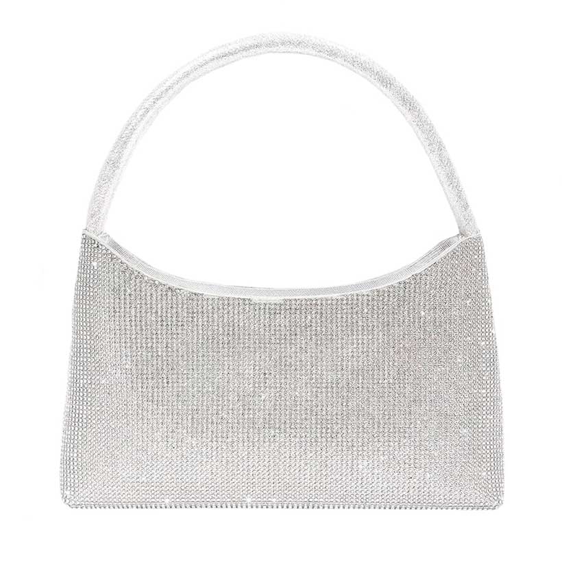 Silver Bling Tote Evening Bag, is beautifully designed and fit for all occasions & places. Show your trendy side with this awesome tote evening bag. Have fun and look stylish. Versatile enough for carrying straight through the week, perfectly lightweight to carry around all day. Perfect for makeup, money, credit cards, keys or coins, and many more things.