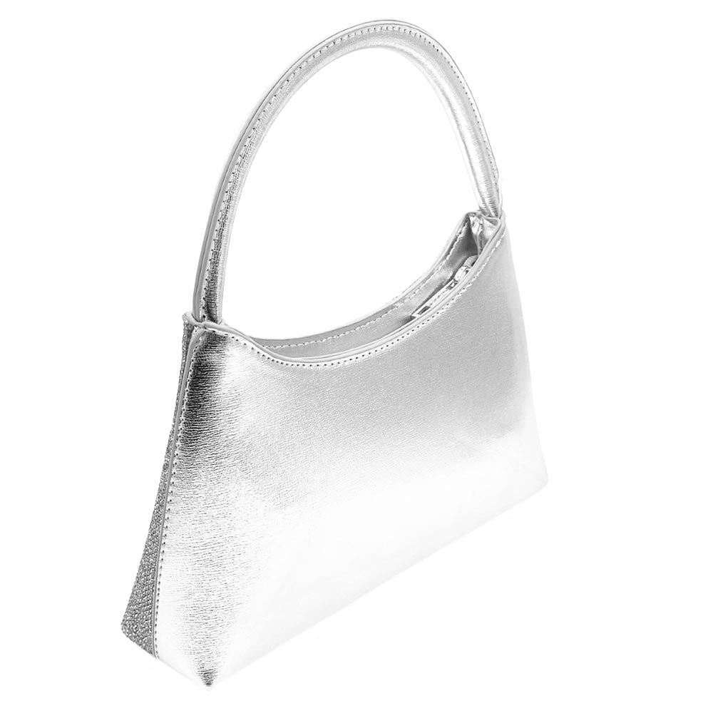 Silver Bling Tote Evening Bag, is beautifully designed and fit for all occasions & places. Show your trendy side with this awesome tote evening bag. Have fun and look stylish. Versatile enough for carrying straight through the week, perfectly lightweight to carry around all day. Perfect for makeup, money, credit cards, keys or coins, and many more things.