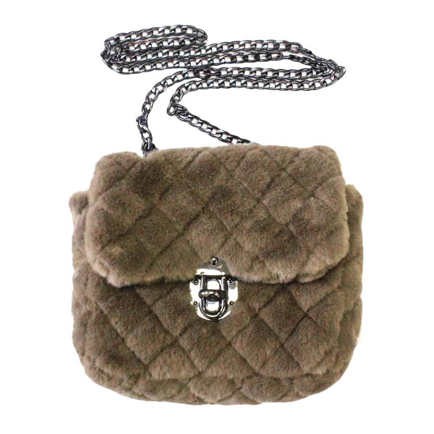 Tan Solid Faux Fur Crossbody Bag, be the ultimate fashionista when carrying this Faux Fur crossbody bag in style. This high-quality crossbody bag is both unique and stylish. this cute and attractive crossbody bag is awesome to show your trendy choice that will make you stand out. Suitable for money, credit cards, keys or coins, and many more things, light and gorgeous. Have fun and look stylish with this beautiful crossbody bag that will amp up your attire surely.