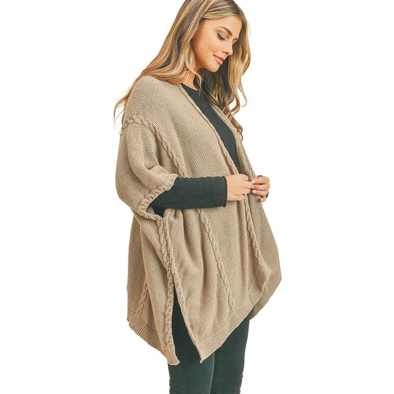 Taupe Braided Trim Lined Kimono, is the perfect accessory to represent your beauty with comfortability. From stylish layering camis to relaxed tees, you can throw it on over so many pieces elevating any outfit! This sophisticated, flattering, and cozy kimono drapes beautifully for a relaxed, pulled-together look. A perfect gift accessory for your friends, family, and nearest and dearest ones.