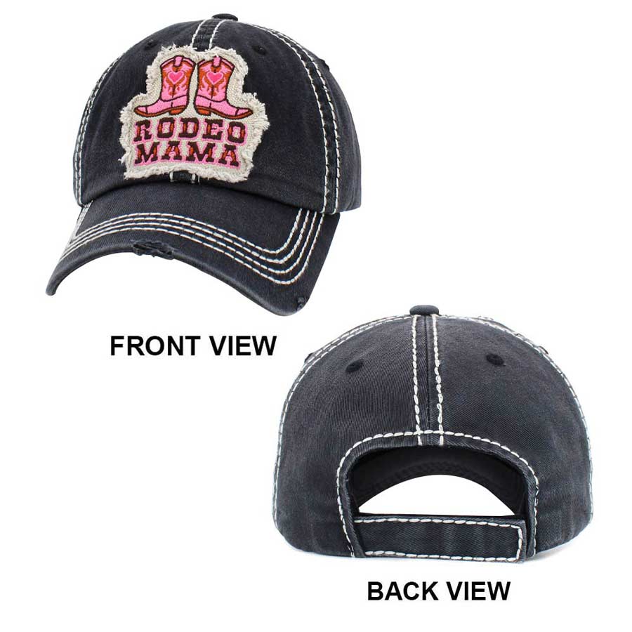 Turquoise Rodeo Mama Message Western Boots Vintage Baseball Cap, is a fun, cool & Message, Mother, Shoes, Western-themed cap that gives you a different yet beautiful look to amp up your confidence. Show your love for Mama with this beautiful Vintage Baseball Cap. An excellent gift for your mom on her any meaningful occasion.