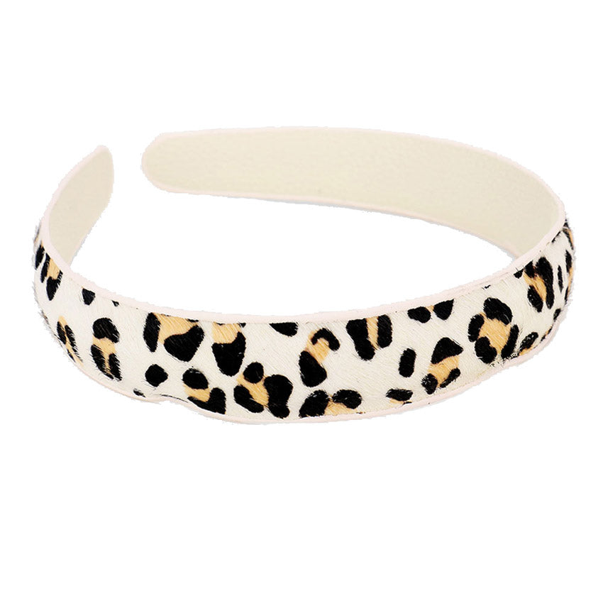 White Animal Print Genuine Leather Headband White Leopard Print Headband Push back your hair with this trendy headband, spice up any plain outfit & be the ultimate trendsetter with this White Leopard Headband, Genuine Calf Hair Headband. Perfect Birthday Gift, Valentine's Day Gift, Anniversary Gift, Mother's Day Gift, Just Because Gift