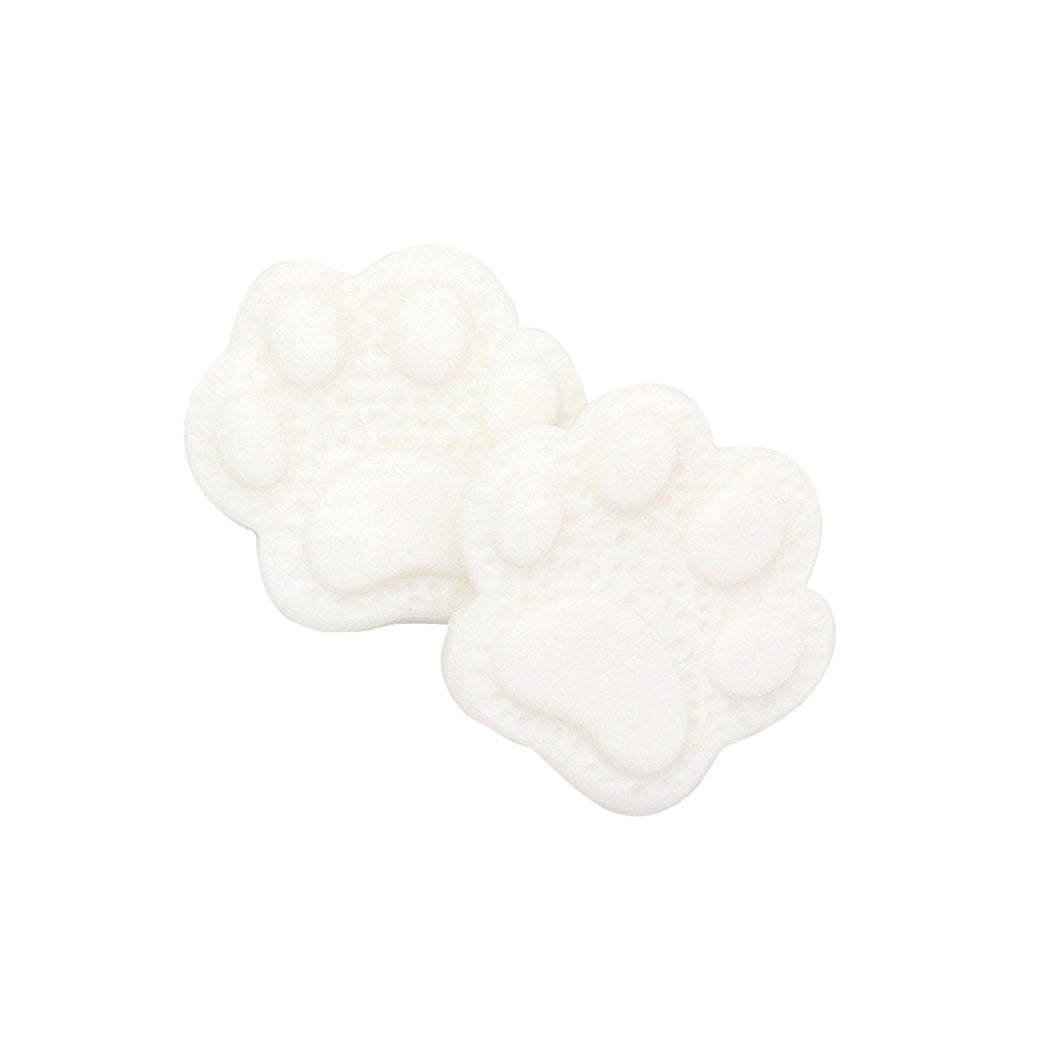 White Funny Paw Polymer Clay Stud Earrings, Animal inspired paw dangle earrings fun handcrafted jewelry that fits your lifestyle, adding a pop of pretty color. Enhance your attire with these vibrant artisanal earrings to show off your fun trendsetting style. Great gift idea for Wife, Mom, or your Loving One. Perfect Birthday Gift, Just Because Gift, Thank you Gift.