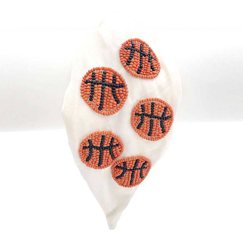 White Seed Beaded Basketball Burnout Knot Headband. These seed beads headband will make you feel extra glamorous. Push back your hair with this exquisite knotted headband, spice up any plain outfit! Be ready to receive compliments. Be the ultimate trendsetter wearing this chic headband with all your stylish outfits! Exquisite enough to use on your wedding day.