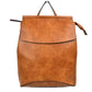 Vegan Long-lasting Faux Leather Backpack Convertible Bag - Backpacks