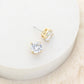 10mm Round Crystal Cubic Zirconia Stud Earrings in Clear Gift Box - Ready to Gift - Stud Earrings