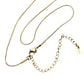 Gold 16 INCH, 1mm Stainless Steel Metal Chain Necklace is a sleek and durable option for everyday wear. Made with high-quality stainless steel, it is resistant to tarnishing and hypoallergenic. It is perfect for adding a touch of style to any outfit.
