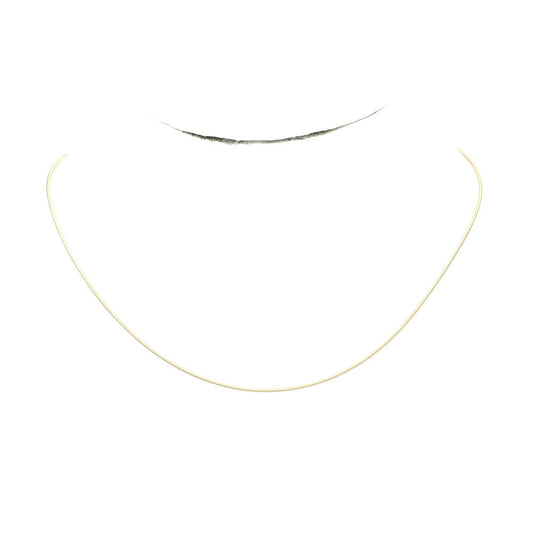 Gold 16 INCH, 1mm Stainless Steel Metal Chain Necklace is a sleek and durable option for everyday wear. Made with high-quality stainless steel, it is resistant to tarnishing and hypoallergenic. It is perfect for adding a touch of style to any outfit.
