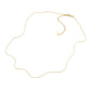 Gold 16 INCH, 1mm Stainless Steel Metal Chain Necklace is a sleek and durable option for everyday wear. Made with high-quality stainless steel, it is resistant to tarnishing and hypoallergenic. It is perfect for adding a touch of style to any outfit.
