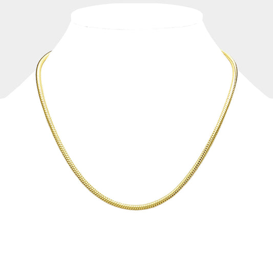 Gold 18 INCH Snake chain necklace