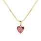 18K Gold Dipped Stainless Steel CZ Heart Pendant Necklace, a perfect way to add a luxurious touch to any outfit. Crafted from stainless steel in 18K gold plating, it features a sparkling cubic zirconia heart pendant. Durable and long-lasting, it's sure to make a statement. Perfect gift for Valentine's or any other day