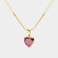 18K Gold Dipped Stainless Steel CZ Heart Pendant Necklace, a perfect way to add a luxurious touch to any outfit. Crafted from stainless steel in 18K gold plating, it features a sparkling cubic zirconia heart pendant. Durable and long-lasting, it's sure to make a statement. Perfect gift for Valentine's or any other day