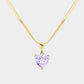 18K Gold Dipped Stainless Steel CZ Heart Pendant Necklace, a perfect way to add a luxurious touch to any outfit. Crafted from stainless steel in 18K gold plating, it features a sparkling cubic zirconia heart pendant. Durable and long-lasting, it's sure to make a statement. Perfect gift for Valentine's or any other day