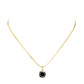 Black 18K Gold Dipped Stainless Steel CZ Round Pendant Necklace exudes elegance and durability. The high-quality material ensures long-lasting wear, while the stunning CZ round pendant adds a touch of glamour. Its timeless design makes it a versatile addition to any jewelry collection. Perfect for any occasion. 