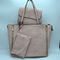3 in 1 Side Zipper Women’s Tote Handbag set - Tote Bag