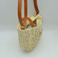 Riviera Straw Half Moon Crossbody
