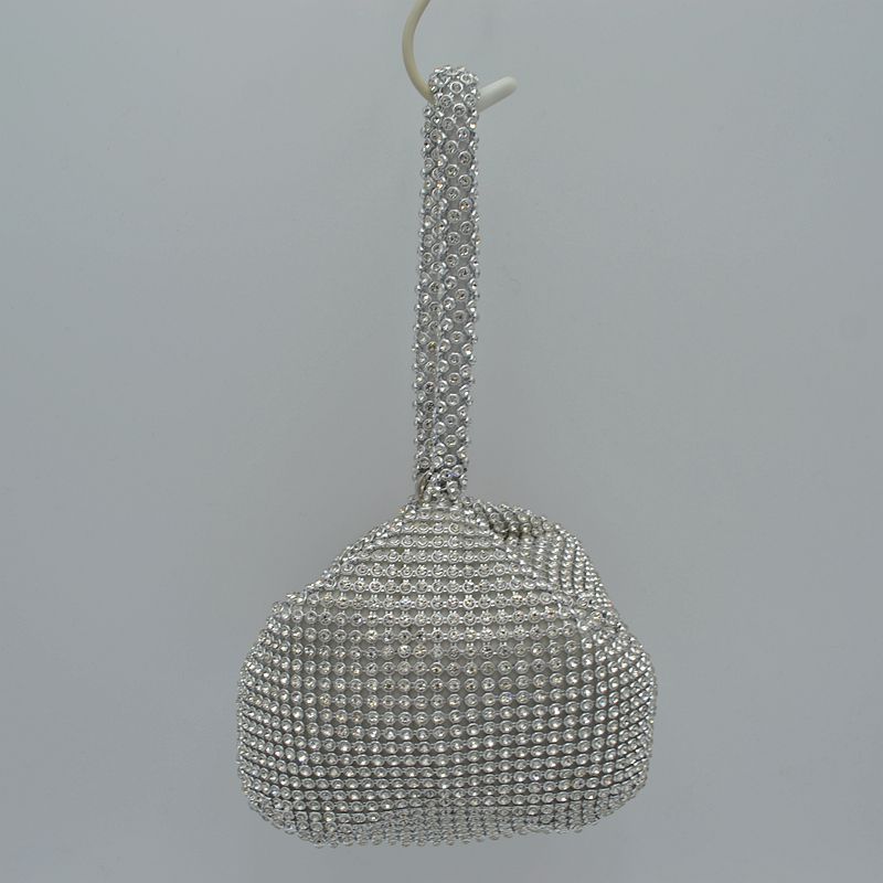 Bella Crystal Mesh Pouch Wristlet
