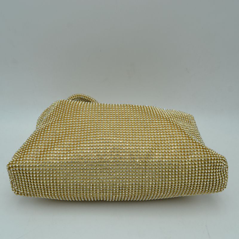 Textured Handbag with Knotted Shoulder Strap - Hand Bag