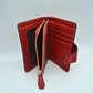Compact Pebbled Everyday Wallet with Snap and Zipper Closure - Wallets