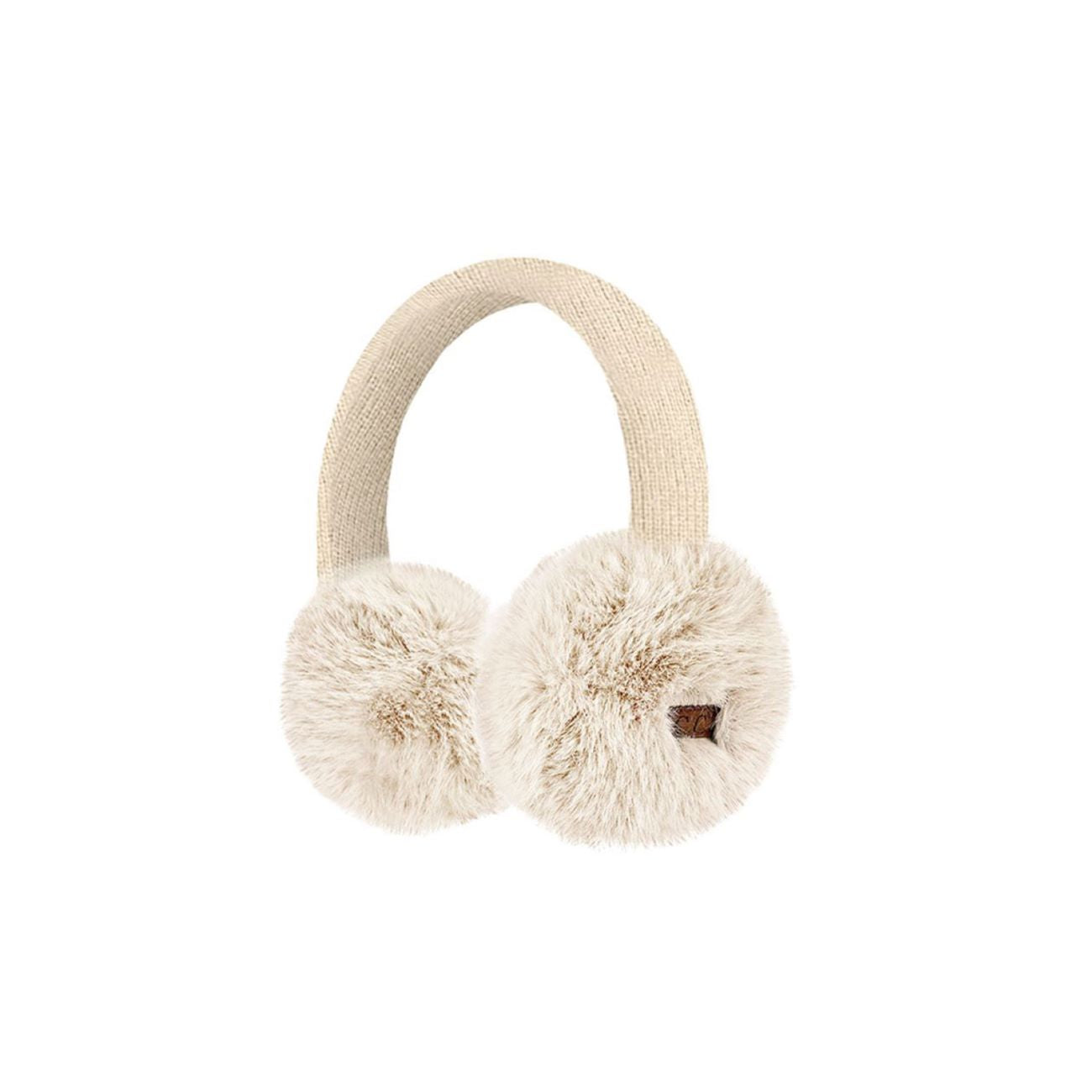 Beige Stay warm in style with the C.C Faux Mink Fur Knitted Earmuff Ear Warmer, featuring ultra-soft faux mink fur for cosy comfort in cold weather. Made from 100% polyester with an adjustable band and one-size fit, it offers a snug, comfortable feel perfect for everyday winter wear.