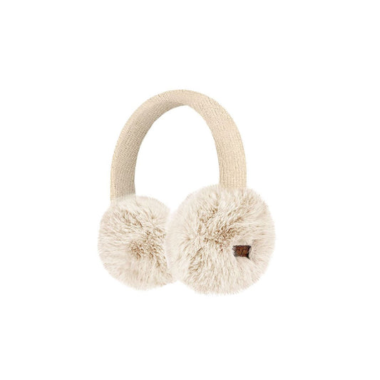 Beige Stay warm in style with the C.C Faux Mink Fur Knitted Earmuff Ear Warmer, featuring ultra-soft faux mink fur for cosy comfort in cold weather. Made from 100% polyester with an adjustable band and one-size fit, it offers a snug, comfortable feel perfect for everyday winter wear.