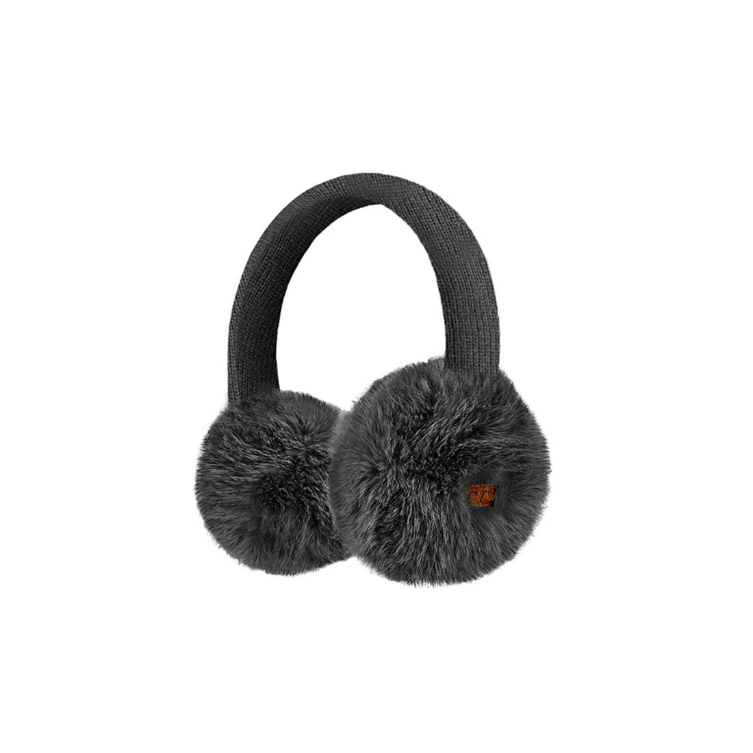 Black Stay warm in style with the C.C Faux Mink Fur Knitted Earmuff Ear Warmer, featuring ultra-soft faux mink fur for cosy comfort in cold weather. Made from 100% polyester with an adjustable band and one-size fit, it offers a snug, comfortable feel perfect for everyday winter wear.