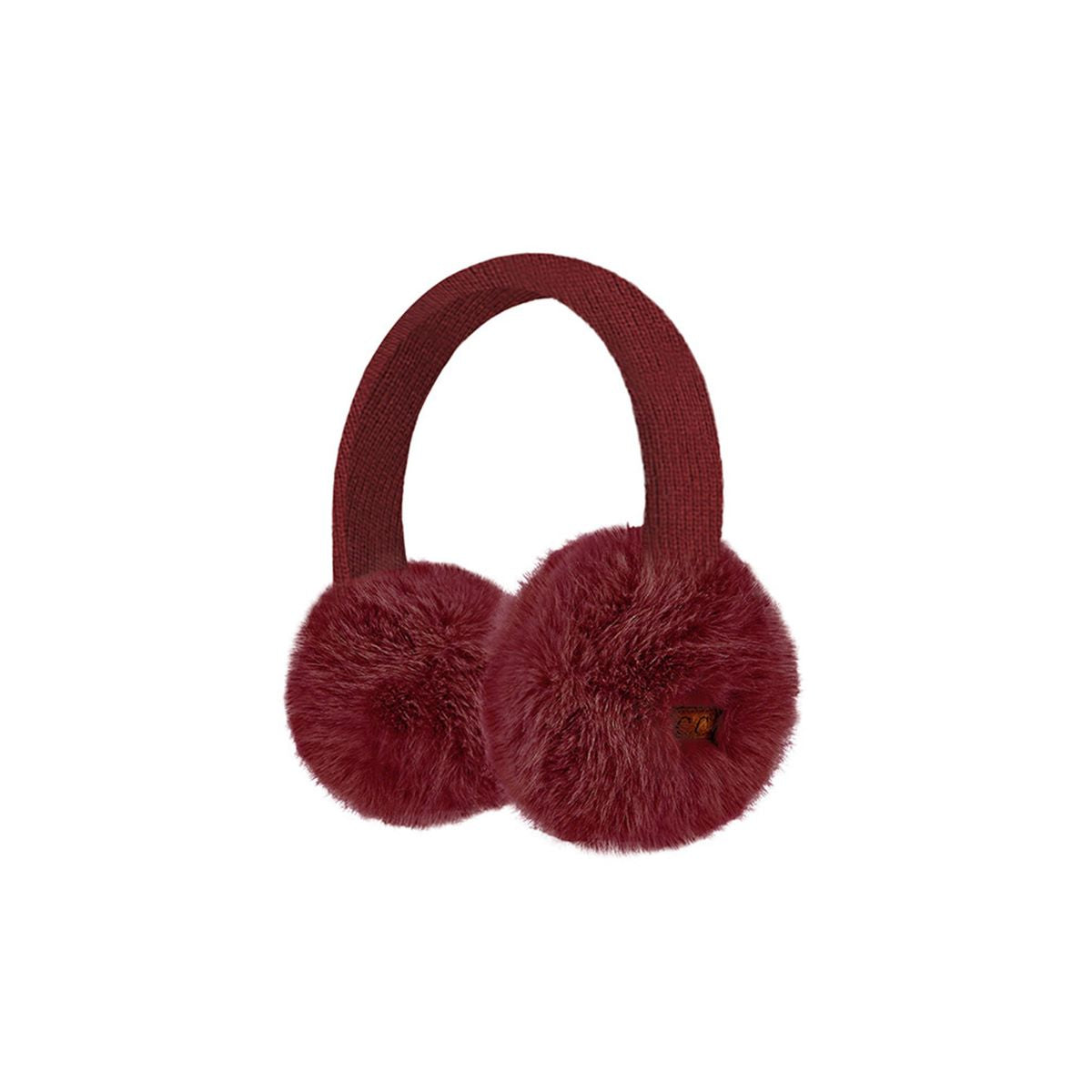 Burgundy Stay warm in style with the C.C Faux Mink Fur Knitted Earmuff Ear Warmer, featuring ultra-soft faux mink fur for cosy comfort in cold weather. Made from 100% polyester with an adjustable band and one-size fit, it offers a snug, comfortable feel perfect for everyday winter wear.