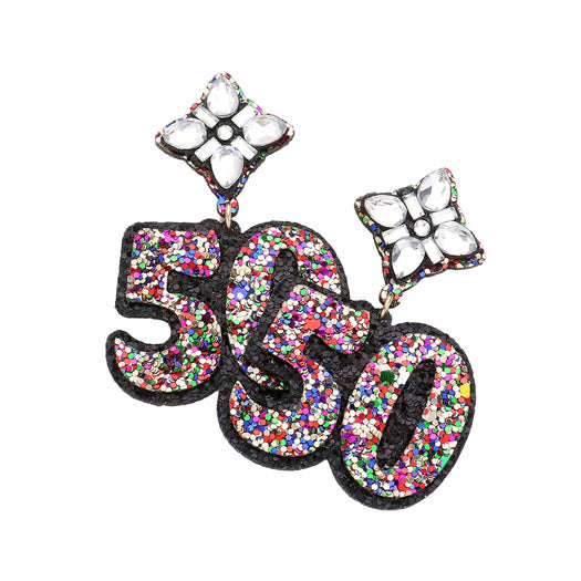 Spread the birthday cheer with these 50 Birthday Glittered Confetti Message Dangle Earrings! Perfect for any celebration, these festive earrings will help you feel the party vibes. Plus, with these 50th Birthday Earrings, Get celebrating!