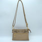 Multi-Zipper Crossbody Bag with Adjustable Strap and Gold Hardware - Beige - Crossbody Bags