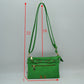 Multi-Zipper Crossbody Bag with Adjustable Strap and Gold Hardware - Crossbody Bags