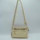 Multi-Zipper Crossbody Bag with Adjustable Strap and Gold Hardware - Off White - Crossbody Bags