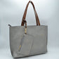 PU Vegan Leather 2 in 1 Tote Crossbody Handbag - Tote Bag