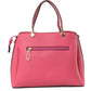 Structured Top Handle Handbag with Zipper Closures - Hand Bag