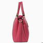 Structured Top Handle Handbag with Zipper Closures - Hand Bag
