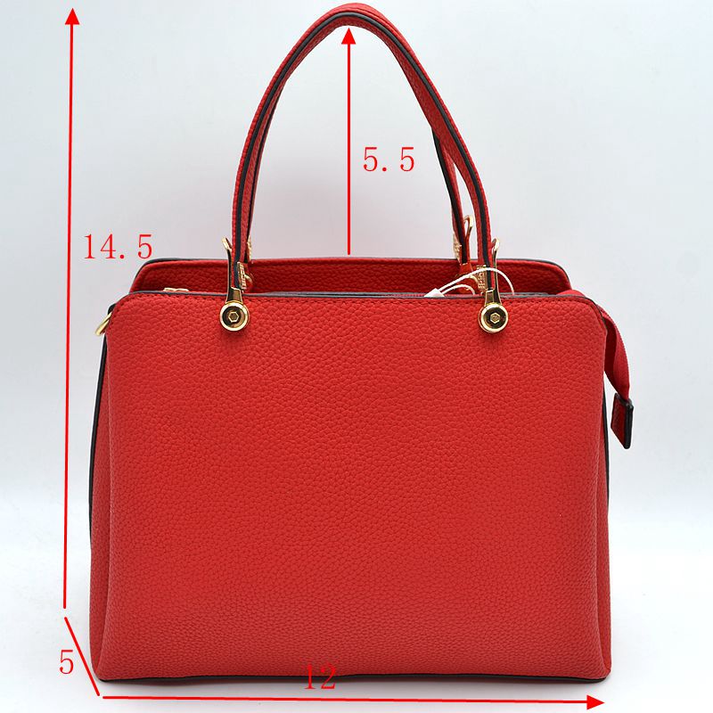 Structured Top Handle Handbag with Zipper Closures - Hand Bag