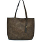 Reversible Faux Leather Tote Bag Vegan Tassel Handbag - Tote Bag