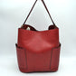 2-in-1 Chic Satchel Side Pocket Bucket Bag with Long Strap - Tote Bag