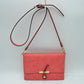Knot Accent Flap Crossbody Bag with Adjustable Strap - Peach - Cross Body Bag