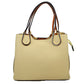 Textured Faux Leather Horseshoe Handle Women’s Tote Bag - Tote Bag