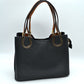 Textured Faux Leather Horseshoe Handle Women’s Tote Bag - Tote Bag