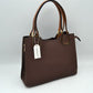 Textured Faux Leather Horseshoe Handle Women’s Tote Bag - Tote Bag