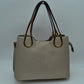 Textured Faux Leather Horseshoe Handle Women’s Tote Bag - Tote Bag