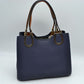 Textured Faux Leather Horseshoe Handle Women’s Tote Bag - Tote Bag